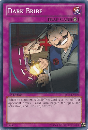 1st Edition, Common, Counter Trap, Super Starter: V for Victory, Trap Dark Bribe [YS13-EN040] Common - Trading Card World