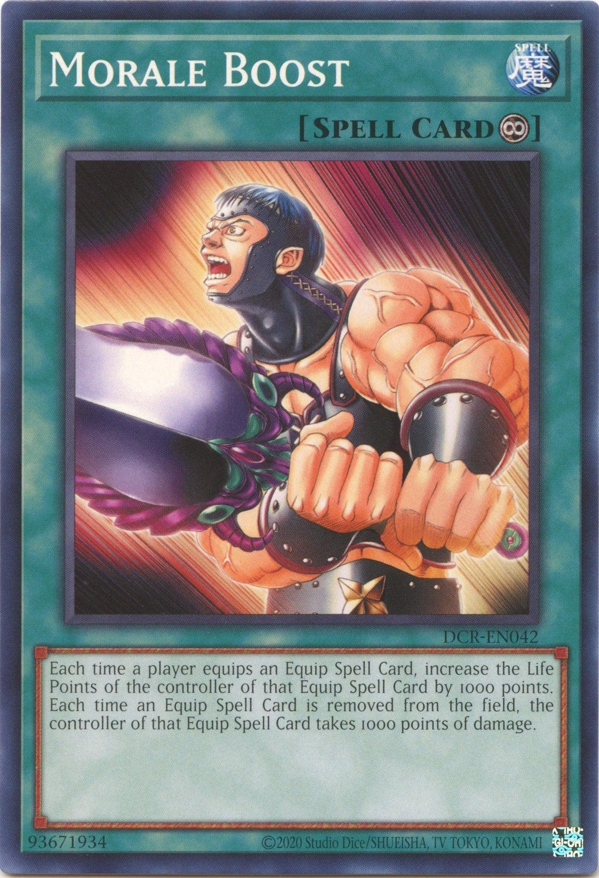 Common, Continuous Spell, Dark Crisis (25th Anniversary Edition), Spell, Unlimited Morale Boost (25th Anniversary) [DCR-EN042] Common - Trading Card World