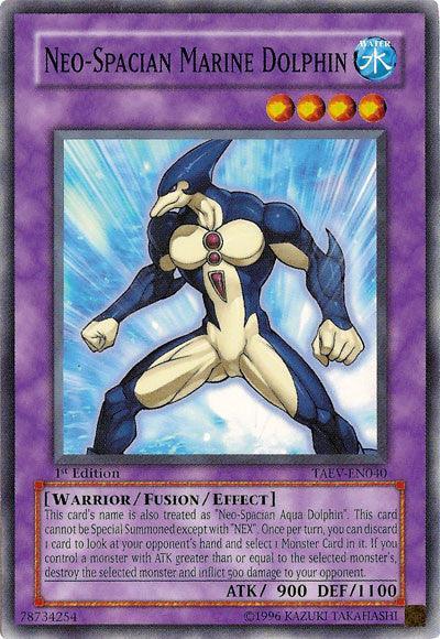 1st Edition, Aqua, Common, Fusion/Effect Monster, Tactical Evolution, Unlimited, Water Neo-Spacian Marine Dolphin [TAEV-EN040] Common - Trading Card World