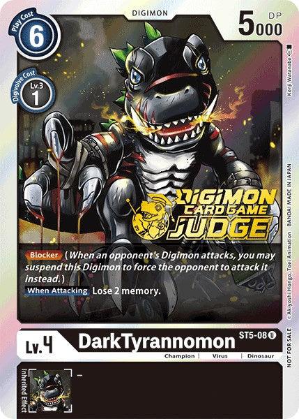 Black, Champion, Digimon, Dinosaur, Promo, ST5-08, Starter Deck: Machine Black Promos, Virus DarkTyrannomon [ST5-08] (Judge Pack 1) [Starter Deck: Machine Black Promos] - Trading Card World