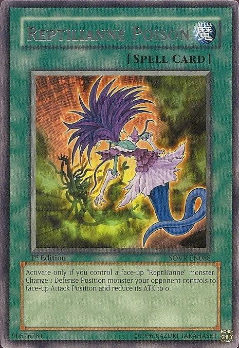 1st Edition, Normal Spell, Rare, Spell, Stardust Overdrive, Unlimited Reptilianne Poison [SOVR-EN088] Rare - Trading Card World