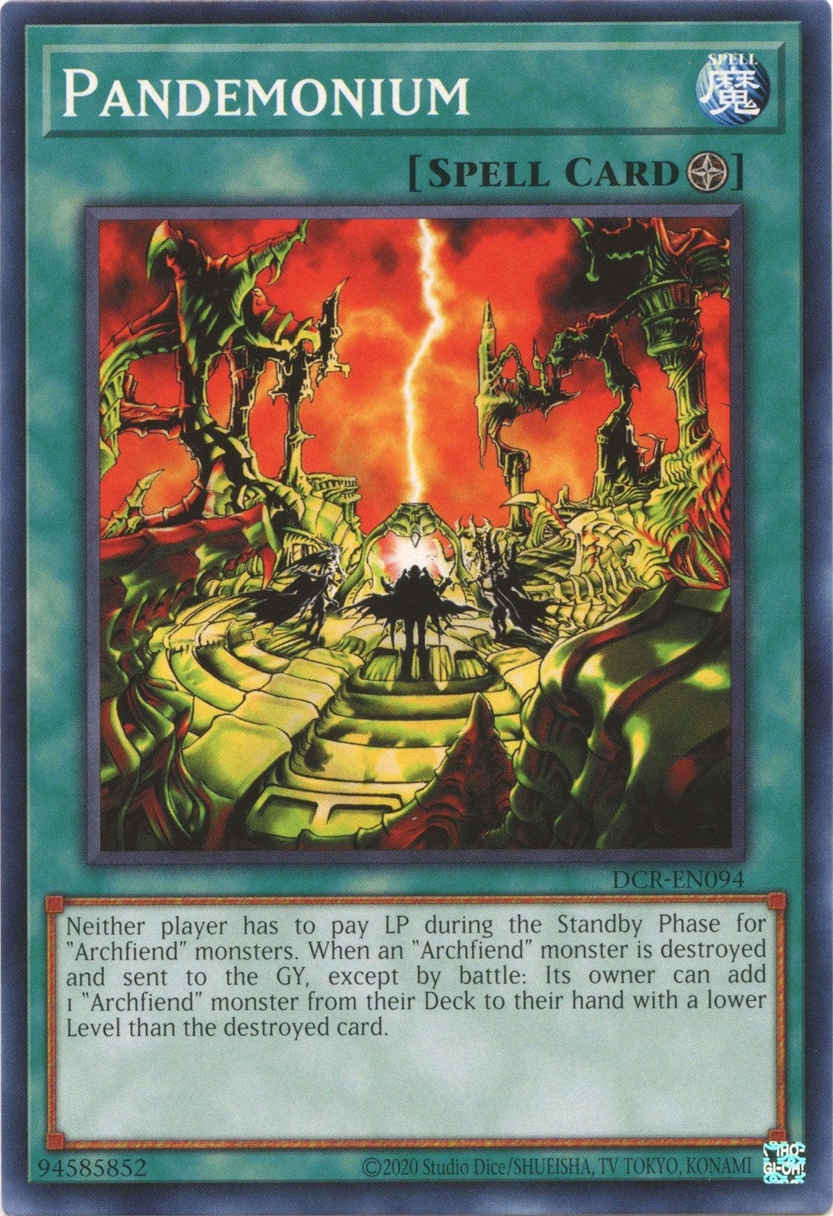 Common, Dark Crisis (25th Anniversary Edition), Field Spell, Spell, Unlimited Pandemonium (25th Anniversary) [DCR-EN094] Common - Trading Card World