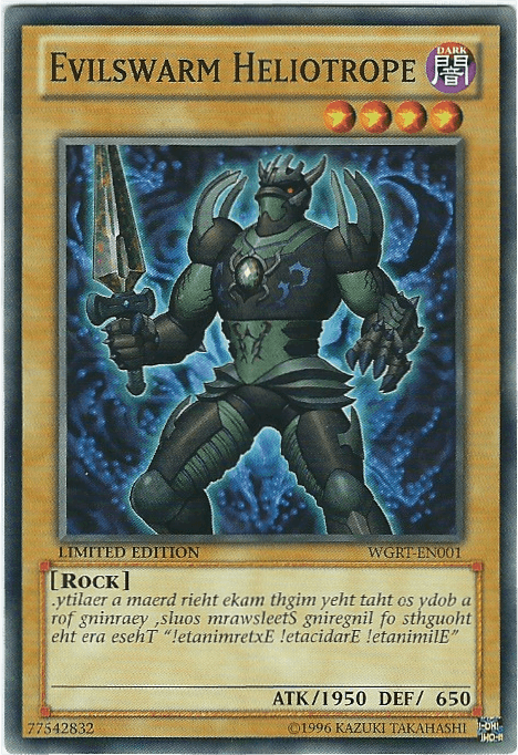 Battle Pack 2: War of the Giants Reinforcements, Common, Dark, Limited, Normal Monster Evilswarm Heliotrope [WGRT-EN001] Common - Trading Card World
