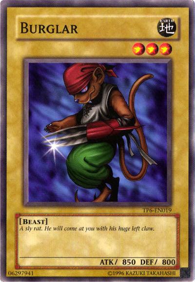 Beast, Common, Earth, Normal Monster, Tournament Pack 6, Unlimited Burglar [TP6-EN019] Common - Trading Card World