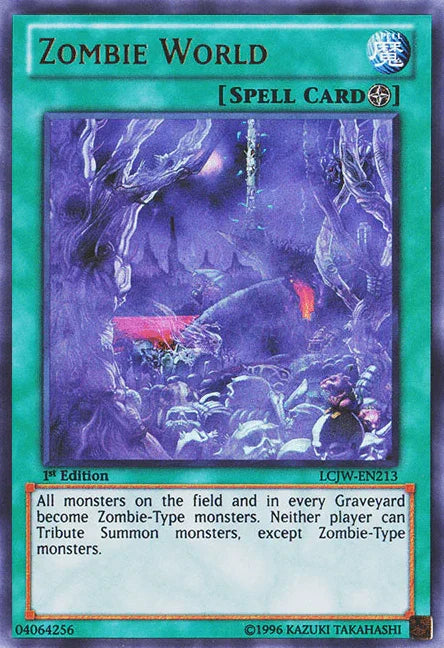 1st Edition, Field Spell, Legendary Collection 4: Joey's World, Spell, Ultra Rare Zombie World [LCJW-EN213] Ultra Rare - Trading Card World