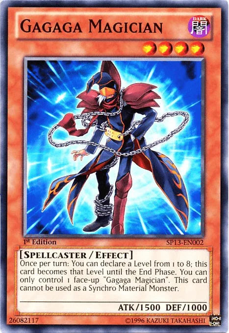 1st Edition, Common, Dark, Effect Monster, Spellcaster, Star Pack 2013, Unlimited Gagaga Magician [SP13-EN002] Common - Trading Card World