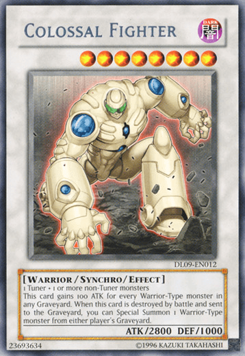 Dark, Duelist League Promo, Rare, Synchro/Effect Monster, Unlimited, Warrior Colossal Fighter (Silver) [DL09-EN012] Rare - Trading Card World
