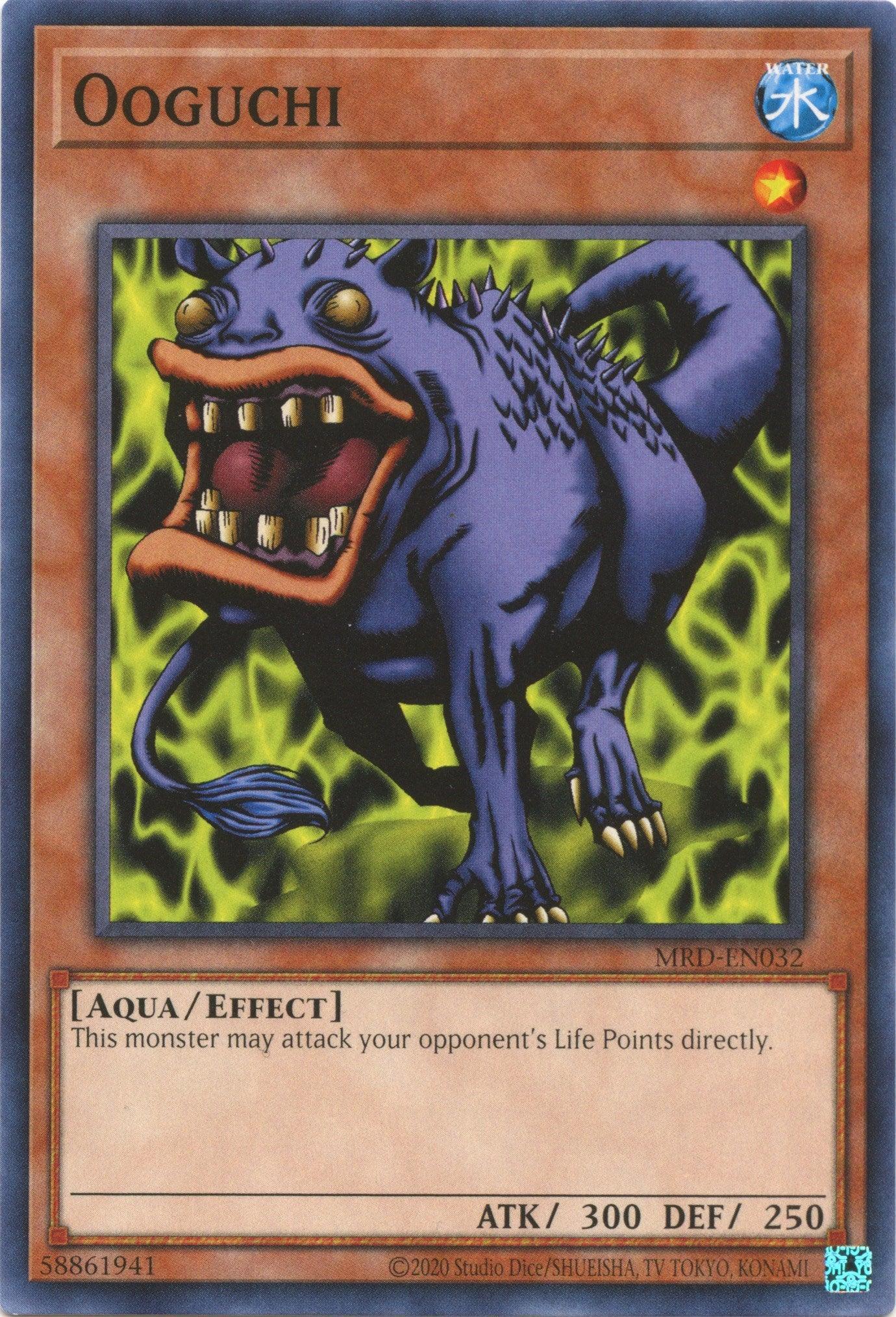 Aqua, Common, Effect Monster, Metal Raiders (25th Anniversary Edition), Unlimited, Water Ooguchi (25th Anniversary) [MRD-EN032] Common - Trading Card World