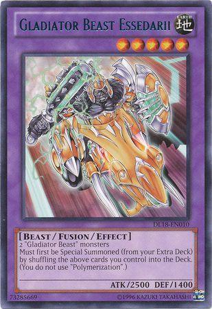 Beast, Duelist League Promo, Earth, Fusion/Effect Monster, Rare, Unlimited Gladiator Beast Essedarii (Blue) [DL18-EN010] Rare - Trading Card World
