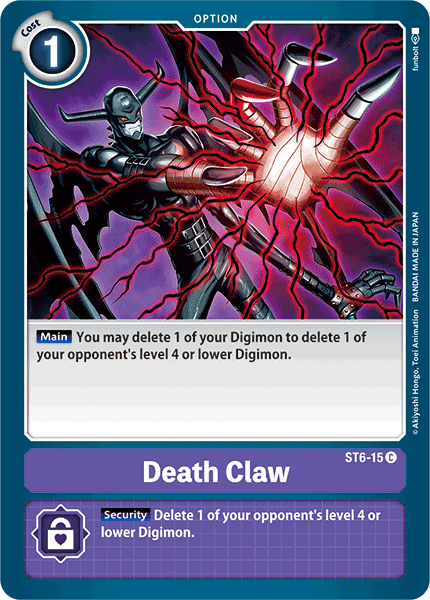 Common, Option, Purple, ST6-15, Starter Deck: Venomous Violet Death Claw [ST6-15] [Starter Deck: Venomous Violet] - Trading Card World
