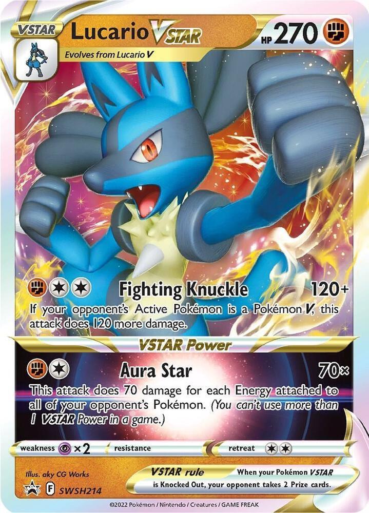 Sword & Shield: Black Star Promos Lucario VSTAR (SWSH214) [Sword & Shield: Black Star Promos] - Trading Card World