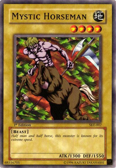 1st Edition, Beast, Common, Earth, Normal Monster, Starter Deck: Kaiba Evolution, Unlimited Mystic Horseman [SKE-007] Common - Trading Card World