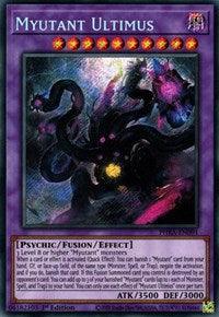 1st Edition, Dark, Fusion/Effect Monster, Phantom Rage, Psychic, Secret Rare Myutant Ultimus [PHRA-EN091] Secret Rare - Trading Card World