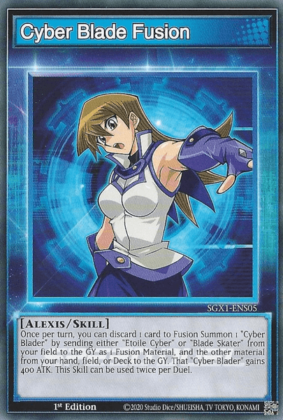1st Edition, Common, Skill, Speed Duel GX: Duel Academy Box Cyber Blade Fusion [SGX1-ENS05] Common - Trading Card World