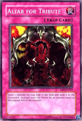 Common, Dark Revelation Volume 1, Normal Trap, Trap, Unlimited Altar for Tribute [DR1-EN257] Common - Trading Card World
