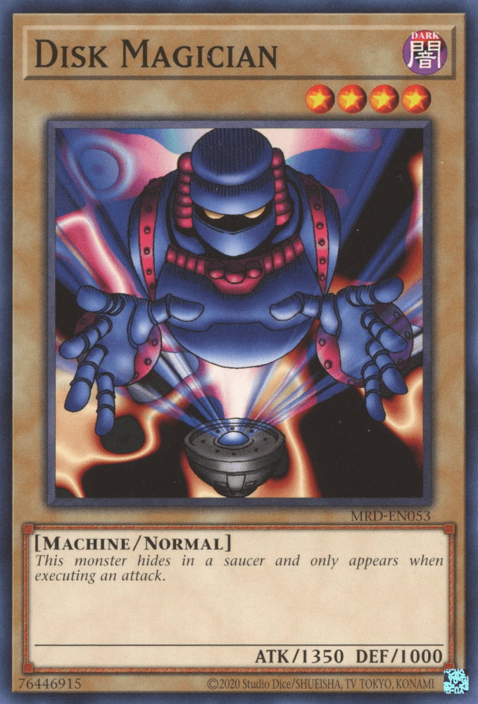 Common, Dark, Machine, Metal Raiders, Normal Monster, Unlimited Disk Magician [MRD-EN053] Common - Trading Card World