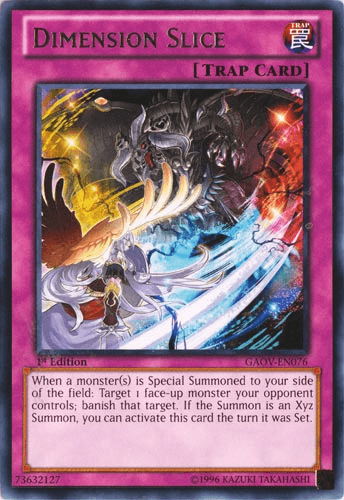 1st Edition, Galactic Overlord, Normal Trap, Rare, Trap, Unlimited Dimension Slice [GAOV-EN076] Rare - Trading Card World