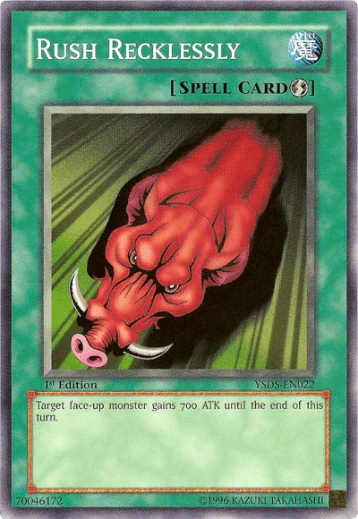 1st Edition, Common, Quick Play Spell, Spell, Starter Deck: Syrus Truesdale, Unlimited Rush Recklessly [YSDS-EN022] Common - Trading Card World