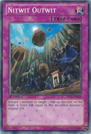 1st Edition, Normal Trap, Star Pack 2013, Starfoil Rare, Trap, Unlimited Nitwit Outwit [SP13-EN038] Starfoil Rare - Trading Card World
