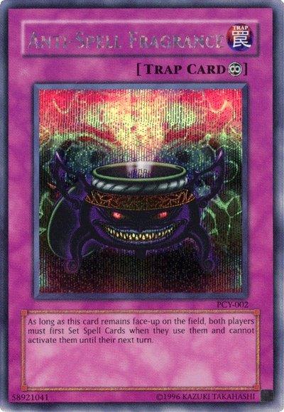 Continuous Trap, Power of Chaos: Yugi the Destiny, Secret Rare, Trap, Unlimited Anti-Spell Fragrance [PCY-002] Secret Rare - Trading Card World