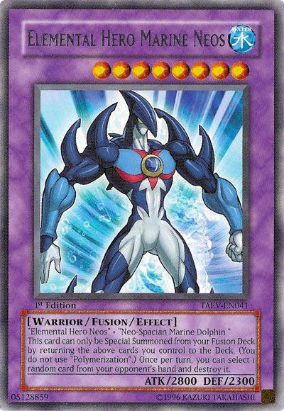 1st Edition, Fusion/Effect Monster, Rare, Tactical Evolution, Unlimited, Warrior, Water Elemental Hero Marine Neos [TAEV-EN041] Rare - Trading Card World