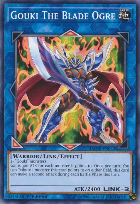 1st Edition, Common, Dark Neostorm, Earth, Link/Effect Monster, Unlimited, Warrior Gouki The Blade Ogre [DANE-EN043] Common - Trading Card World
