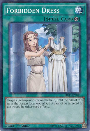 1st Edition, Battle Pack 3: Monster League, Quick Play Spell, Shatterfoil Rare, Spell Forbidden Dress [BP03-EN180] Shatterfoil Rare - Trading Card World