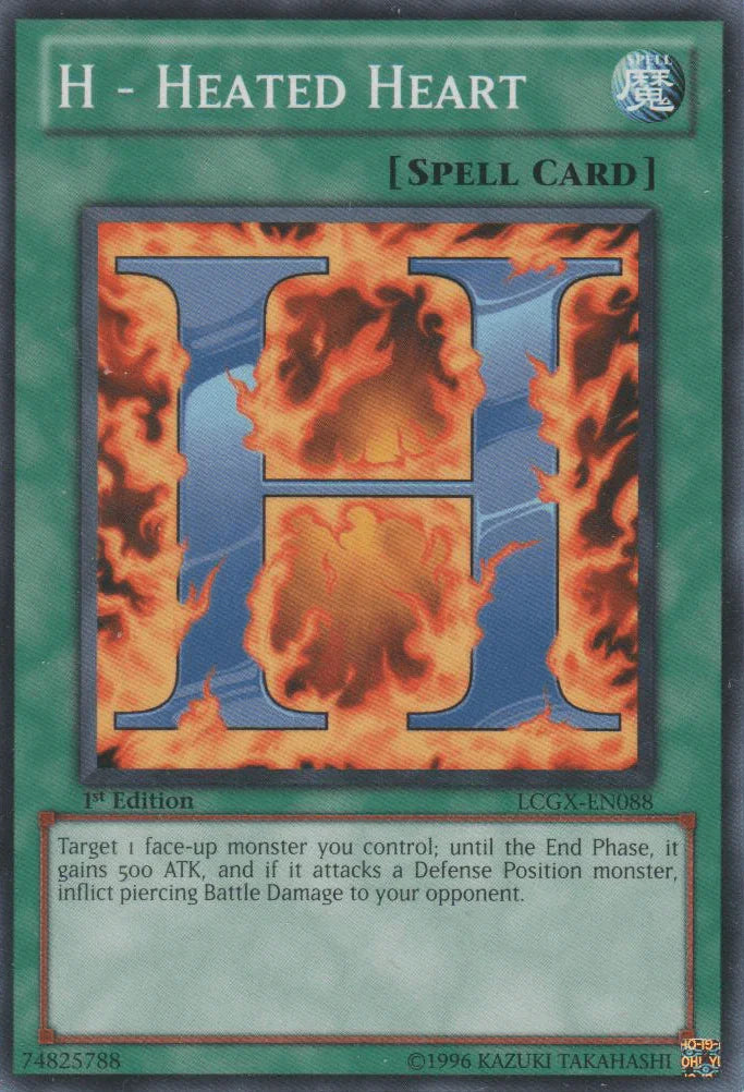 1st Edition, Common, Legendary Collection 2, Normal Spell, Spell, Unlimited H - Heated Heart [LCGX-EN088] Common - Trading Card World