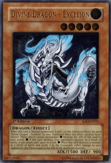 1st Edition, Dragon, Effect Monster, Light, Shadow of Infinity, Ultimate Rare, Unlimited Divine Dragon - Excelion (UTR) [SOI-EN033] Ultimate Rare - Trading Card World
