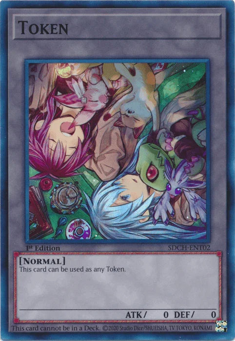 1st Edition, Structure Deck: Spirit Charmers, Super Rare, Token Token (T02) [SDCH-ENT02] Super Rare - Trading Card World