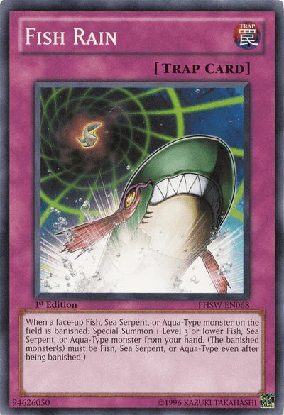 1st Edition, Common, Normal Trap, Photon Shockwave, Trap, Unlimited Fish Rain [PHSW-EN068] Common - Trading Card World