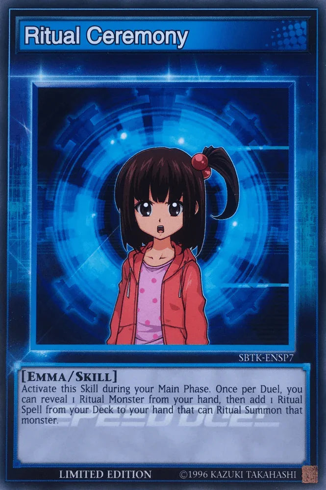 Common, Emma, Limited, Skill, Speed Duel: Trials of the Kingdom Ritual Ceremony [SBTK-ENSP7] Common - Trading Card World
