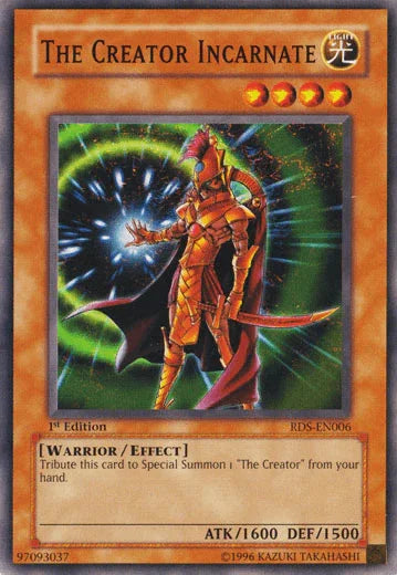 1st Edition, Common, Effect Monster, Light, Rise of Destiny, Unlimited, Warrior The Creator Incarnate [RDS-EN006] Common - Trading Card World