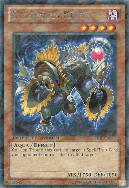 Aqua, Dark, Duel Terminal 7, Effect Monster, Limited, Rare Evilswarm Ketos [DT07-EN026] Rare - Trading Card World