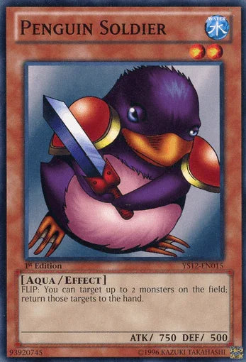 1st Edition, Aqua, Common, Effect Monster, Starter Deck: Xyz Symphony, Water Penguin Soldier [YS12-EN015] Common - Trading Card World