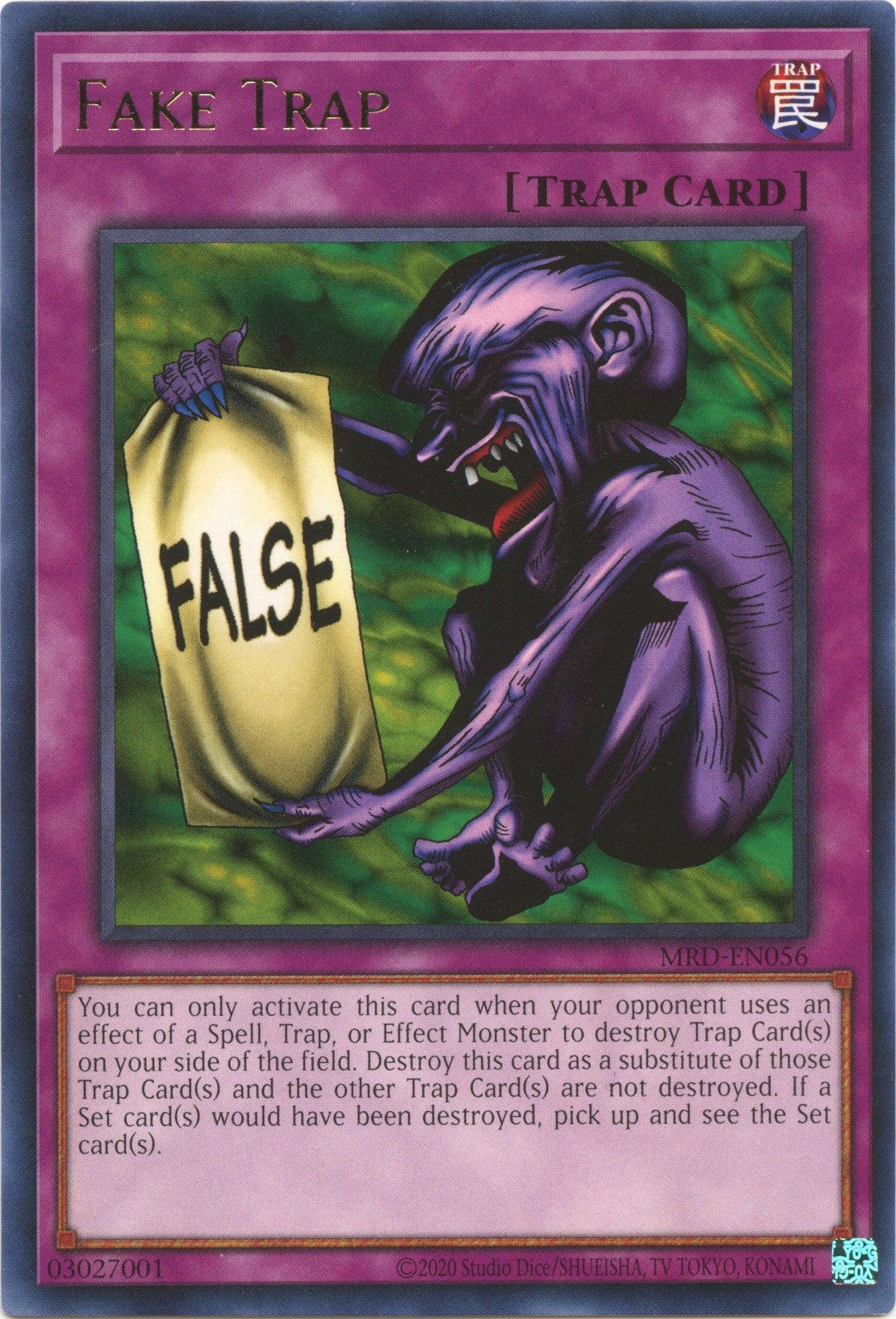 Metal Raiders (25th Anniversary Edition), Normal Trap, Rare, Trap, Unlimited Fake Trap (25th Anniversary) [MRD-EN056] Rare - Trading Card World