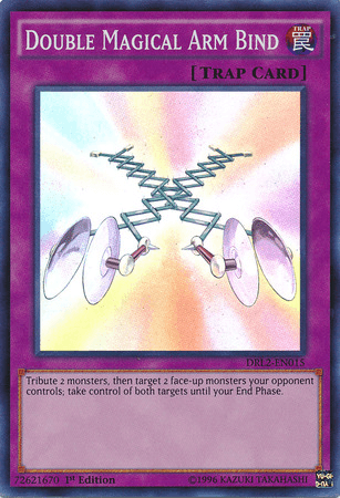 1st Edition, Dragons of Legend 2, Normal Trap, Super Rare, Trap Double Magical Arm Bind [DRL2-EN015] Super Rare - Trading Card World