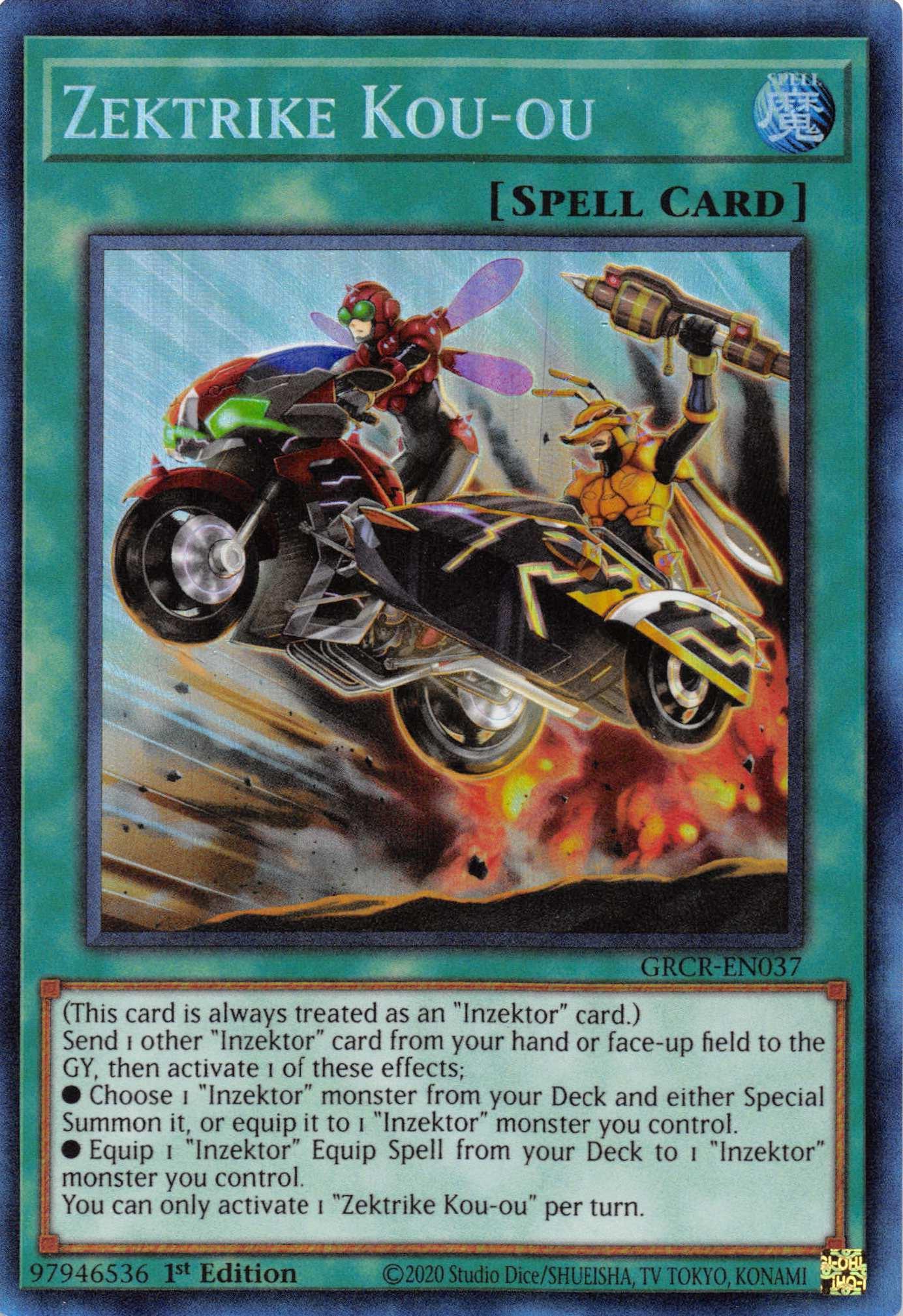 1st Edition, Collector's Rare, Normal Spell, Spell, The Grand Creators Zektrike Kou-ou [GRCR-EN037] Collector's Rare - Trading Card World