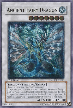1st Edition, Ancient Prophecy, Dragon, Light, Synchro/Effect Monster, Ultimate Rare, Unlimited Ancient Fairy Dragon (UTR) [ANPR-EN040] Ultimate Rare - Trading Card World