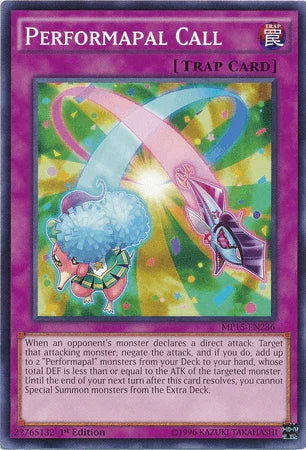 1st Edition, 2015 Mega-Tins Mega Pack, Common, Normal Trap, Trap Performapal Call [MP15-EN236] Common - Trading Card World