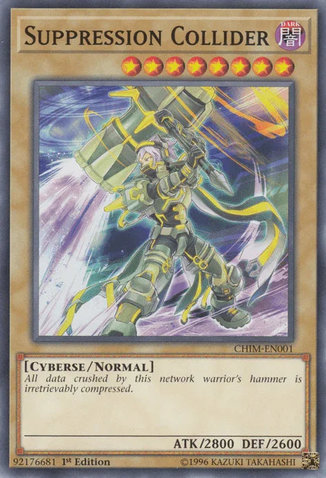 1st Edition, Chaos Impact, Common, Cyberse, Dark, Normal Monster, Unlimited Suppression Collider [CHIM-EN001] Common - Trading Card World