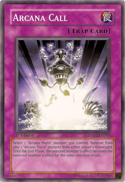 1st Edition, Common, Light of Destruction, Normal Trap, Trap, Unlimited Arcana Call [LODT-EN069] Common - Trading Card World