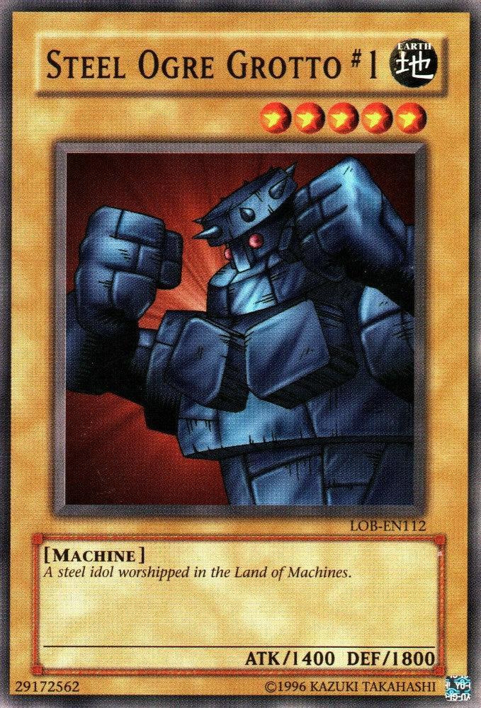 Common, Earth, Machine, Normal Monster, The Legend of Blue Eyes White Dragon, Unlimited Steel Ogre Grotto #1 [LOB-EN112] Common - Trading Card World