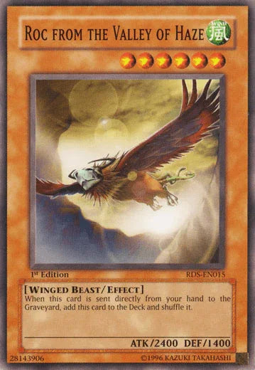 1st Edition, Common, Effect Monster, Rise of Destiny, Unlimited, Wind, Winged Beast Roc from the Valley of Haze [RDS-EN015] Common - Trading Card World