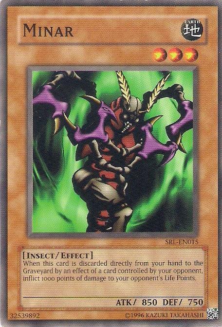 Common, Earth, Effect Monster, Insect, Spell Ruler, Unlimited Minar [SRL-EN015] Common - Trading Card World