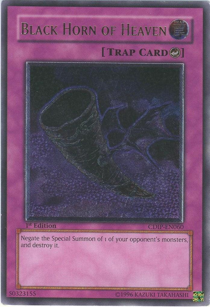 1st Edition, Counter Trap, Cyberdark Impact, Trap, Ultimate Rare, Unlimited Black Horn of Heaven [CDIP-EN060] Ultimate Rare - Trading Card World