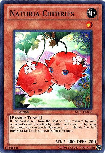1st Edition, Earth, Plant, Starstrike Blast, Super Rare, Tuner Monster Naturia Cherries [STBL-EN030] Super Rare - Trading Card World