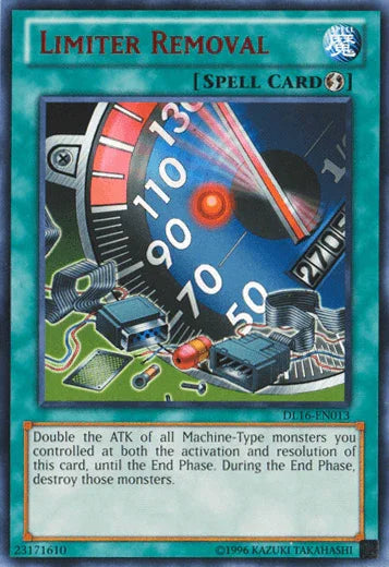 Duelist League Promo, Quick Play Spell, Rare, Spell, Unlimited Limiter Removal (Red) [DL16-EN013] Rare - Trading Card World