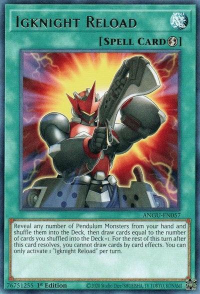 1st Edition, Ancient Guardians, Quick-Play Spell, Rare, Spell Igknight Reload (Rare) [ANGU-EN057] Rare - Trading Card World