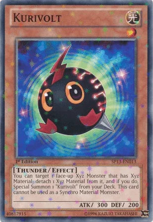 1st Edition, Effect Monster, Light, Star Pack 2013, Starfoil Rare, Thunder, Unlimited Kurivolt [SP13-EN013] Starfoil Rare - Trading Card World